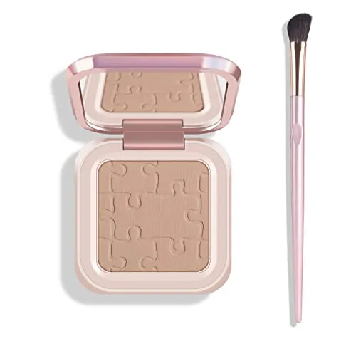 KYDA Face Contour Palette, Face Sculpting Contouring Palette, Concealer Contour Powder Palette, Silky Smooth Lightweight High Pigmented Contour Shadow Makeup, by Ownest Beauty-Nude Brown