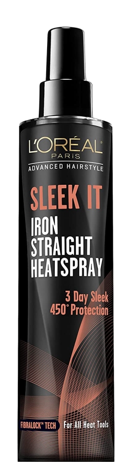 L'OrÃ©al Paris Advanced Hairstyle Sleek It Iron Straight Heat Spray, 5.7 Ounce