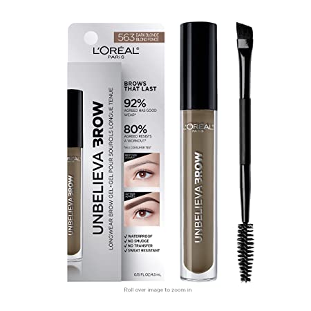 L'OrÃ©al Paris Unbelieva-Brow Longwear Waterproof Tinted Brow Gel, Dark Blonde