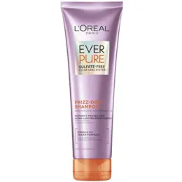 L'Oreal Paris EverPure Sulfate Free Frizz Defy Shampoo, with Marula Oil, 8.5 Fl; Oz (Packaging May Vary)