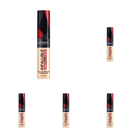 L'Oreal Paris Makeup Infallible Full Wear Waterproof Matte Concealer, Vanilla (Pack of 5)