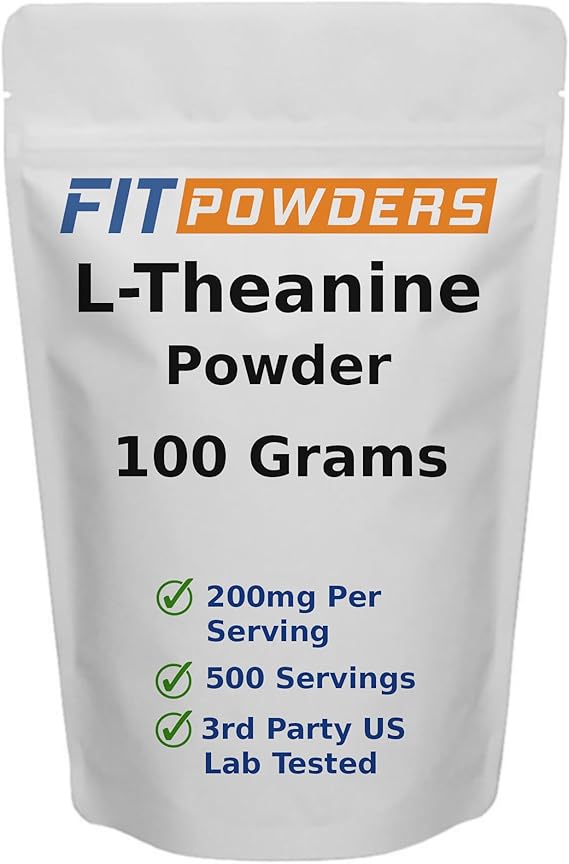L-Theanine Powder 100g â L Theanine Supplement, Scoop Included, Pure, Non-GMO, Vegan, Gluten-Free