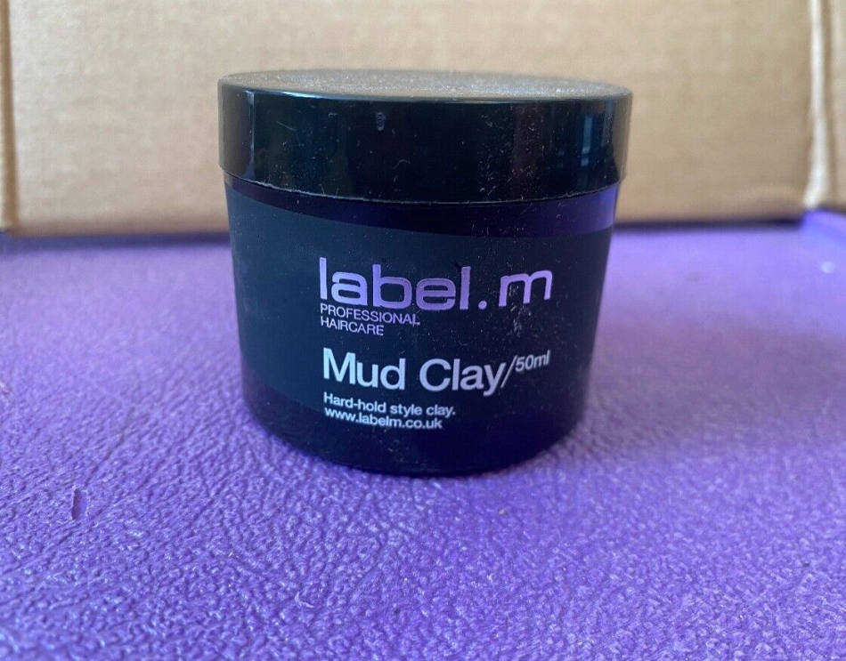 Label.M Mud Clay 50ml Hard-Hold Style Clay Reduces Frizz & Adds Smoothness