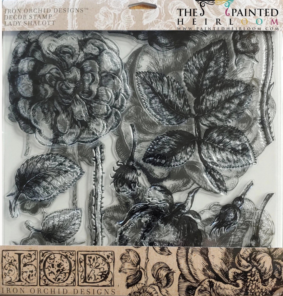 Lady of Shalott Decor Stamp by IOD - Iron Orchid Designs (2 stamp set) *RETIRING*