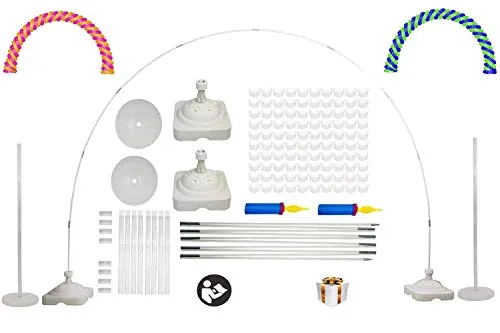 LANGXUN Large Size Balloon Arch Kit And Balloon Column Stand Kit For Birthday Decorations Wedding Decorations Event Party Supplies Garden Decorations Christmas Decorations (Renewed)