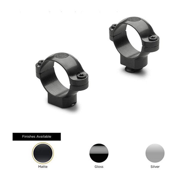 Leupold STD Standard 30mm High Scope Rings, Matte Black - 49959