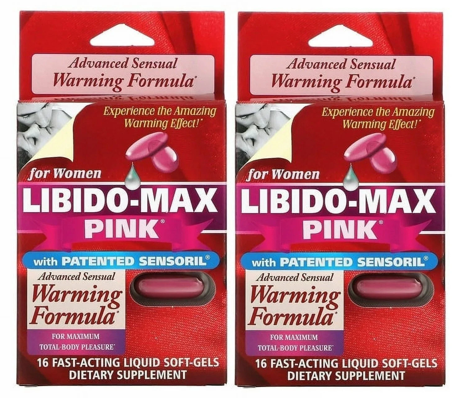 LIBIDO-MAX PINK for Women Advanced Sensual, 16 soft-gels, Pack of 1