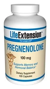 Life Extension Pregnenolone 100 mg, 100 Capsules