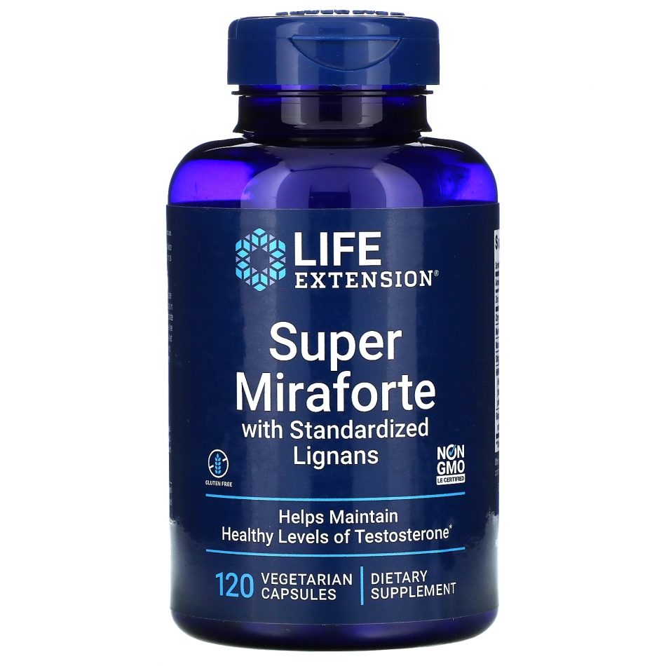 Life Extension Super Miraforte with Standardized Lignans, 120 Vegetarian Capsules