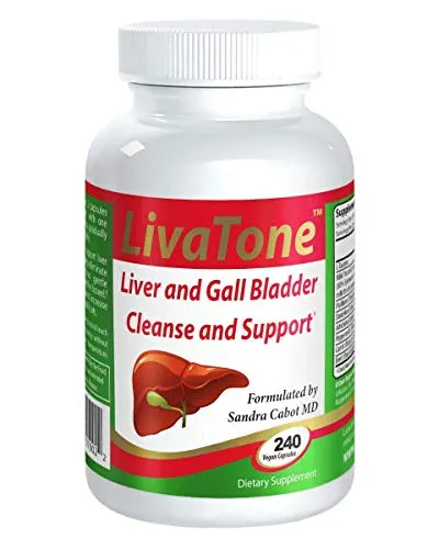 Livatone Liver and Gallbladder Cleanse ï¿½ Dr. Formulated Liver Cleanse and Detox Pills, Milk Thistle & Antioxidants (240 Capsules), Free Liver Cleanse Book