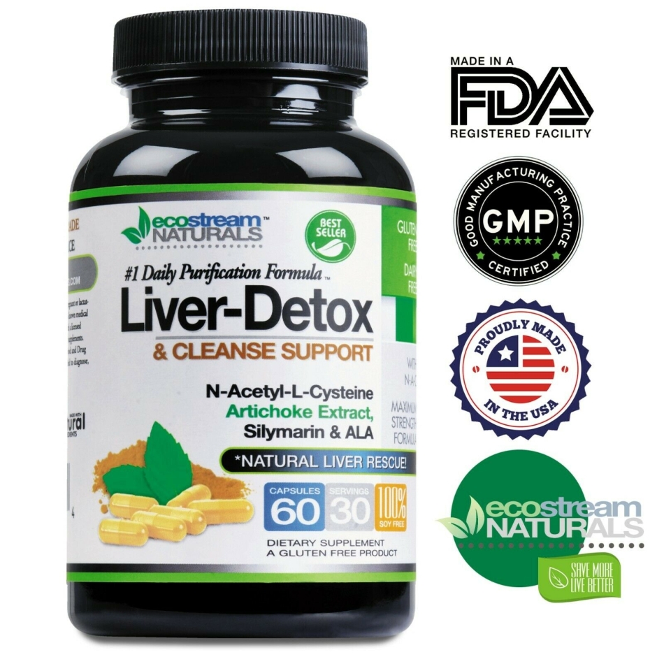 Liver Cleanse Detox - Advanced Daily Vital Purification Formula with NAC