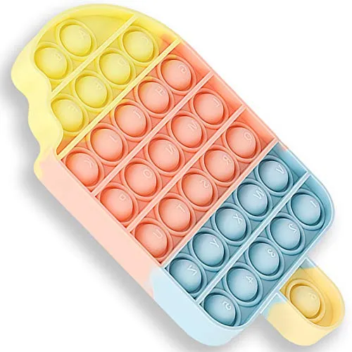 livingcoral Fidget Toys, Pop Bubble Fidget Sensory Toy, Push Fidget Toy for Kids, Silicone Stress Toys (Ice Cream)â¦