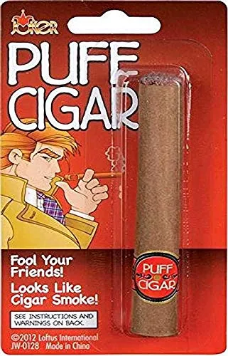 Loftus International Joker Large Fake Puff Cigar Costume, One Size, Brown - Pack of 1