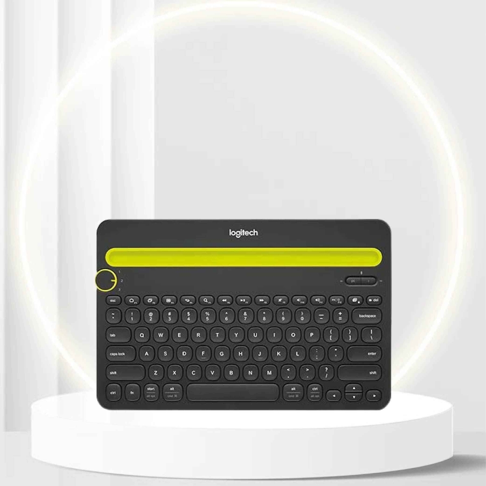 Logitech Bluetooth Multi-Device Keyboard K480 ï¿½ Black ï¿½ Works with Windows and Mac Computers, Android and iOS Tablets and Smartphones
