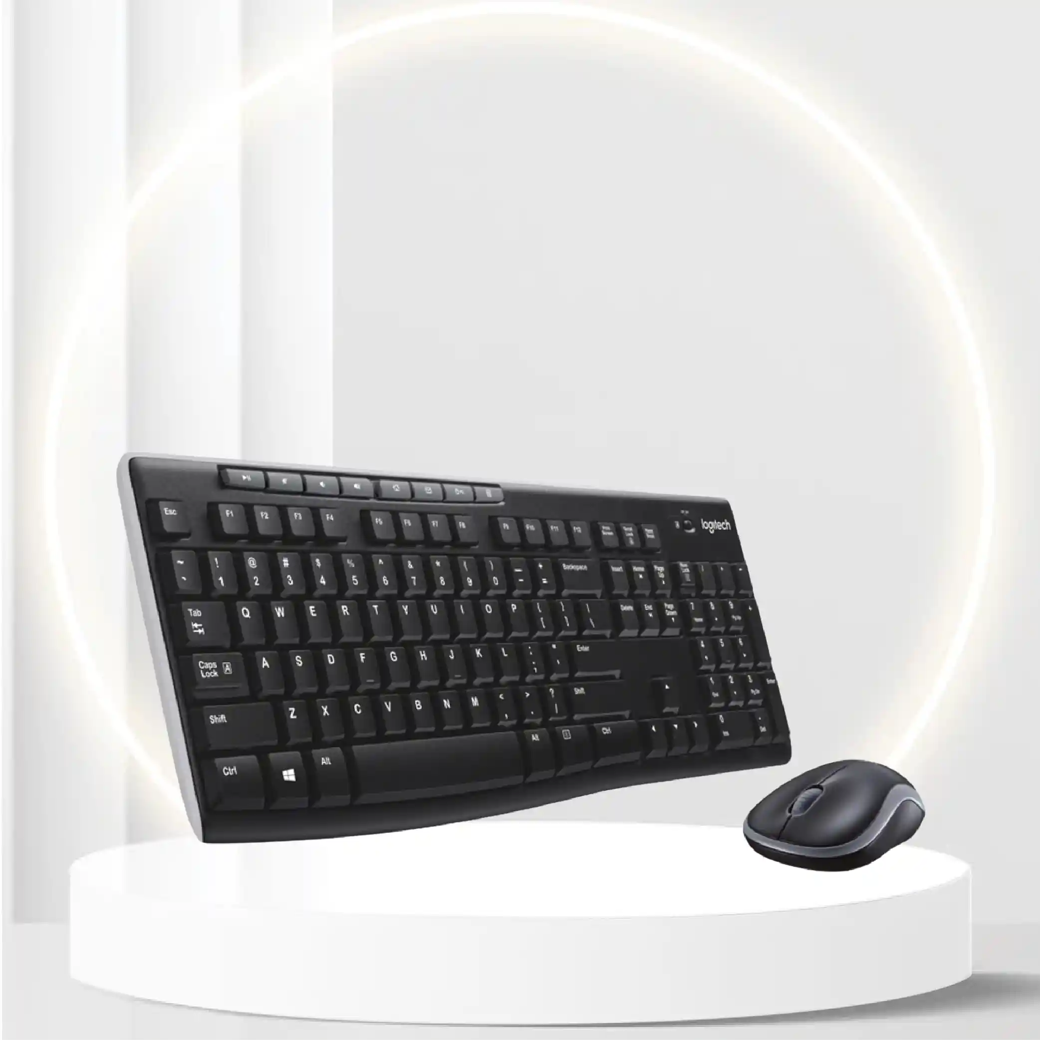 Logitech MK270 Wireless Keyboard and Mouse Combo - Keyboard and Mouse Included, 2.4GHz Dropout-Free Connection, Long Battery Life (Frustration-Free Packaging)