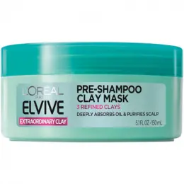 LOrï¿½al Paris Elvive Extraordinary Clay PreShampoo Mask, 5.1 fl. oz