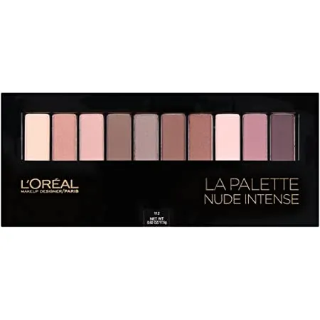 LOreal Paris Makeup Colour Riche Eye La Palette Nude Eye Shadow Palette with Brush 112 Nude Intense 0.62 oz.