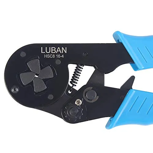 LUBAN Ferrules Crimper Plier for AWG 10-5, 6-16mmï¿½ Tubular Terminals Crimping Tools (HSC8 16-4)