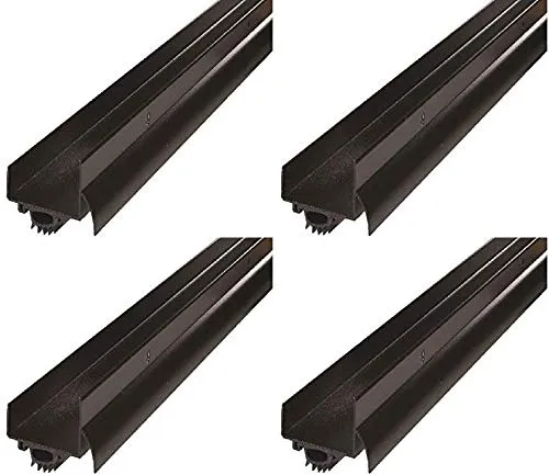 M-D Building Products 69554 1-3/4-Inch by 36-Inch DB003 U-Shaped Door Bottom with Drip Cap, Bronze Pack of 4