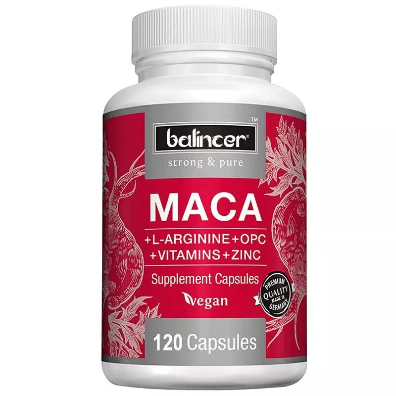 MACA +L-ARGININE+OPC +VITAMINS+ZINC Supplement Capsules Prostate/Men's Health