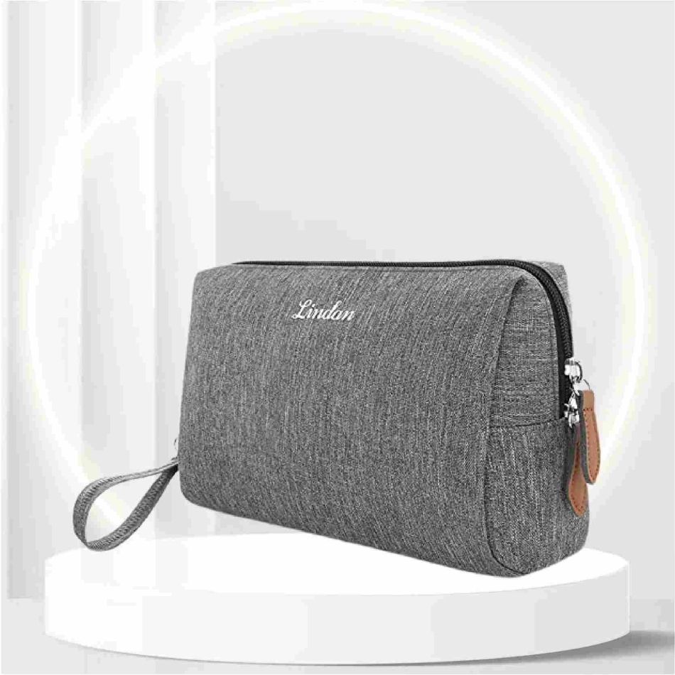 Makeup Pounch Cosmetic Bag Make Up Bag Travelling Cosmetic Bags For Women Travel Make Up Pounch Bags Toiletry Pouch,Makeup Pouches For Women,Grey