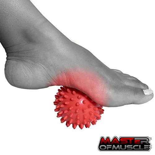 Massage Ball - Spiky for Deep Tissue Back Massage, Foot Massager, Plantar Fasciitis & All Over Body Deep Tissue Muscle Therapy - Your Compact Muscle Roller