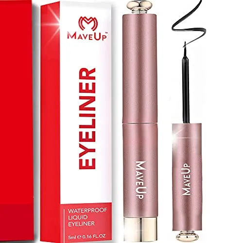 MAVEUP Eyeliner. Make Your Eyes Mesmerizing. Smokey Eyes Vibe. Makes You More Confident. Brilliant Makeup Finish. Satin and Silky Smooth Tip. Classic. Showtime Black.