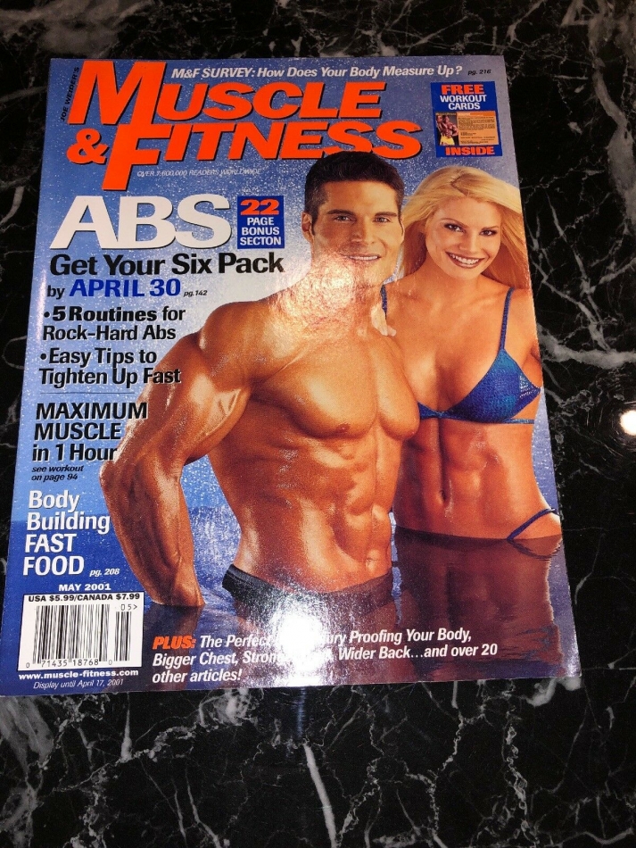 MAY 2001 MUSCLE & FITNESS, With Shawn Ray, Flex Wheeler, Gunter Schlierkamp