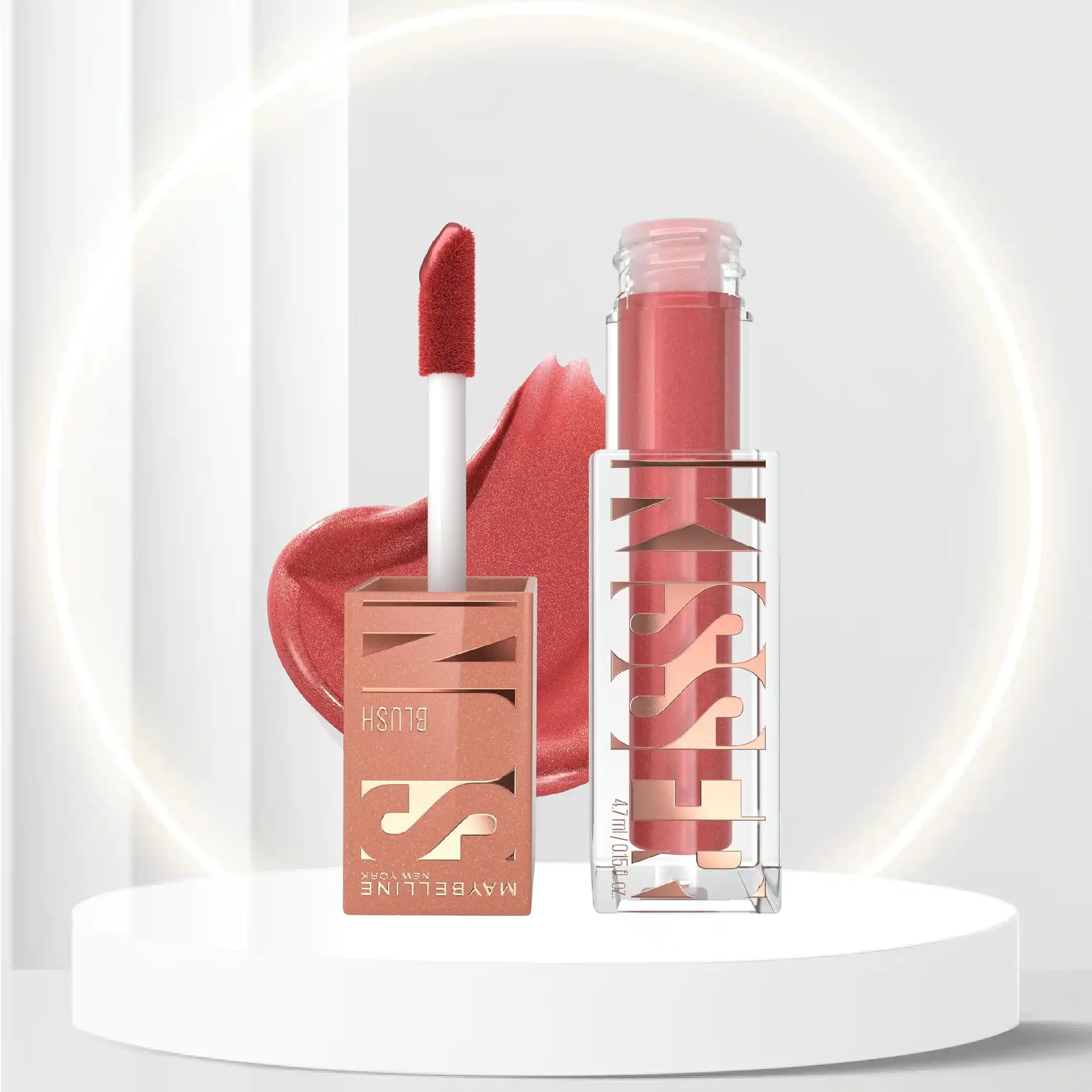 Maybelline Sunkisser Multi-Use Liquid Blush and Bronzer, Blendable, Longwear, Glowy Make Up, City Sizzle, 1 Count