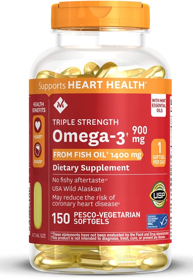 Member's Mark 1400mg Triple Strength Wild Alaskan Fresh Fish Oil 150 ct. A1