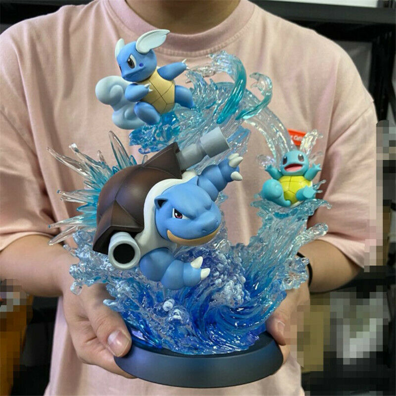 MFC Blastoise Squirtle Statue Model GK Resin PokÃ©mon Painted Original with box