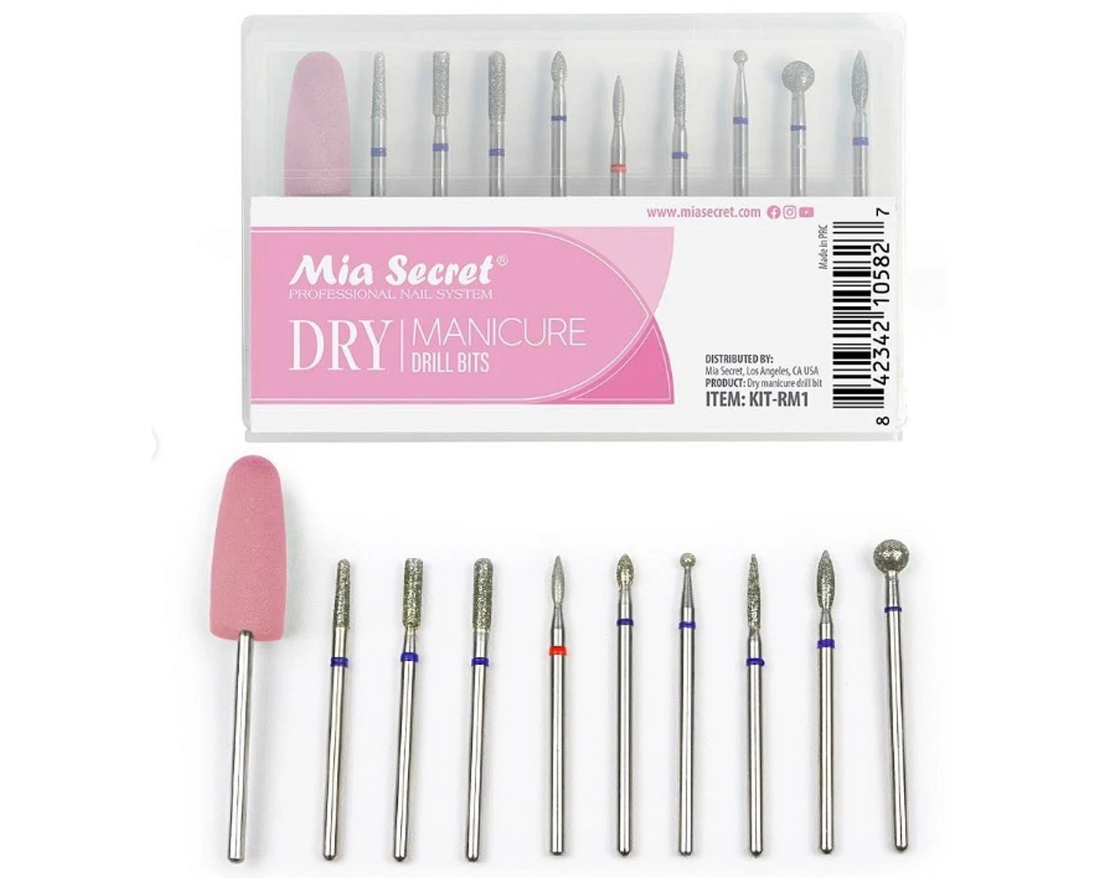 Mia Secret Professional Russian Dry Manicure Drill Bits Set