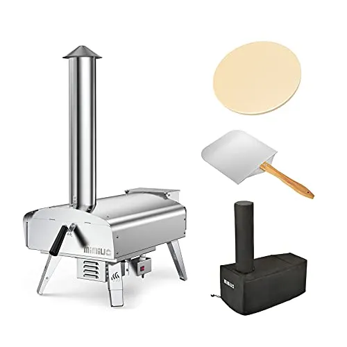 Mimiuo Portable Wood Pellet Pizza Oven with 13