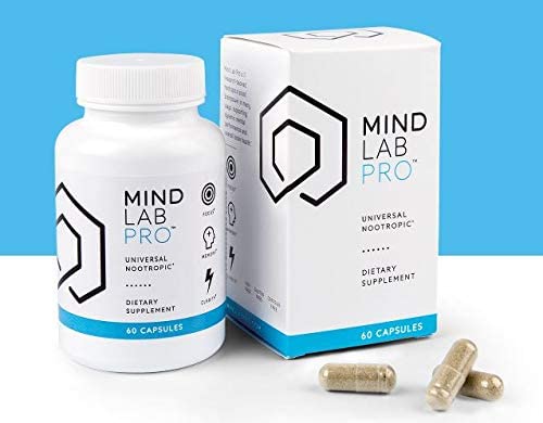 Mind Lab Pro Universal Nootropic Dietary Supplement 60 Capsules Supports Studying, Learning, Attention, Gluten Free Allergen Citicoline Phosphatidylserine
