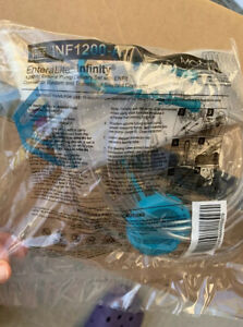 Moog Enteralite 1200 mL Tube Feeding Bags (30 In Box), 4 Extension Sets. New.