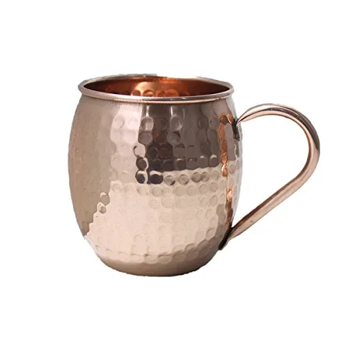 Moscow Mule Copper Mugs 16 Oz Copper Moscow Mule Mugs Solid Copper Hammered Mug Copper Cups for Moscow Mules