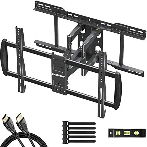 MOUNTUP Full Motion TV Wall Mount for 42-70 Inch Flat Screen TVs, Wall Mount TV Bracket - Articulating Arms with Smooth Extension, Swivel, Tilt, Max VESA 600x400mm and 100LBS Fits 16
