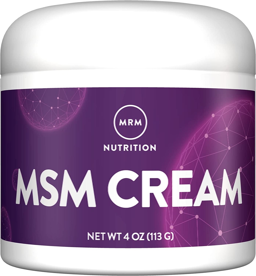 MRM Nutrition MSM Cream | Methyl-sulfonyl-Methane Cream | Joint Health | Hair + Skin + Nails | Bioavailable Form of Sulfur | 4 Ounces
