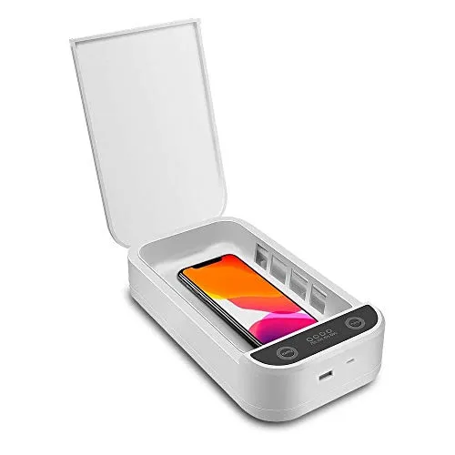 Multi-Use Storage & Charging Container Cleaning Box & Aroma Diffuser for Smartphones, Masks, Keys, Accessories