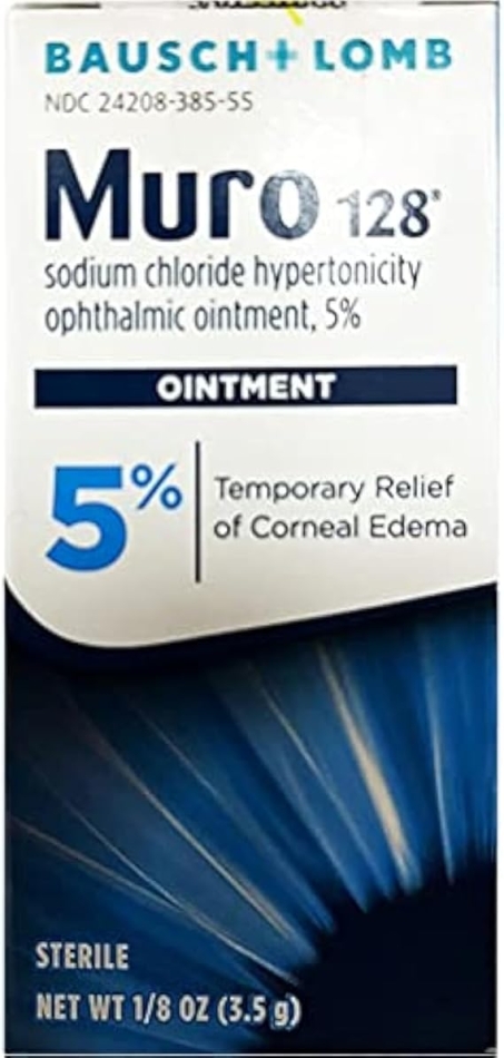 Muro 128 Bausch and Lomb 5 % Ointment, 0.12 Ounce