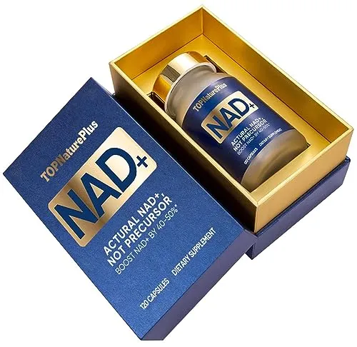 NAD+ Supplement, NAD+ 500mg with TMG 250 mg for Max Absorption, Support Energy Metabolism & Healthy Aging, Boost NAD Levels, 120 Capsules 2 Month Supply