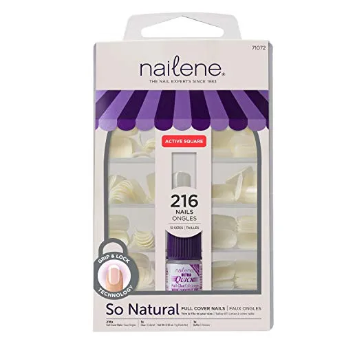 Nailene So Natural Full Cover Nail, Package of 216 Nails