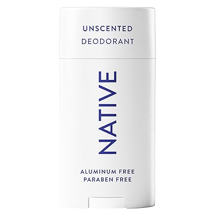 Native Deodorant,Unscented, Aluminum Free, Paraben Free, 2.65 OZ (75 g), Coconut Oil and Shea Butter