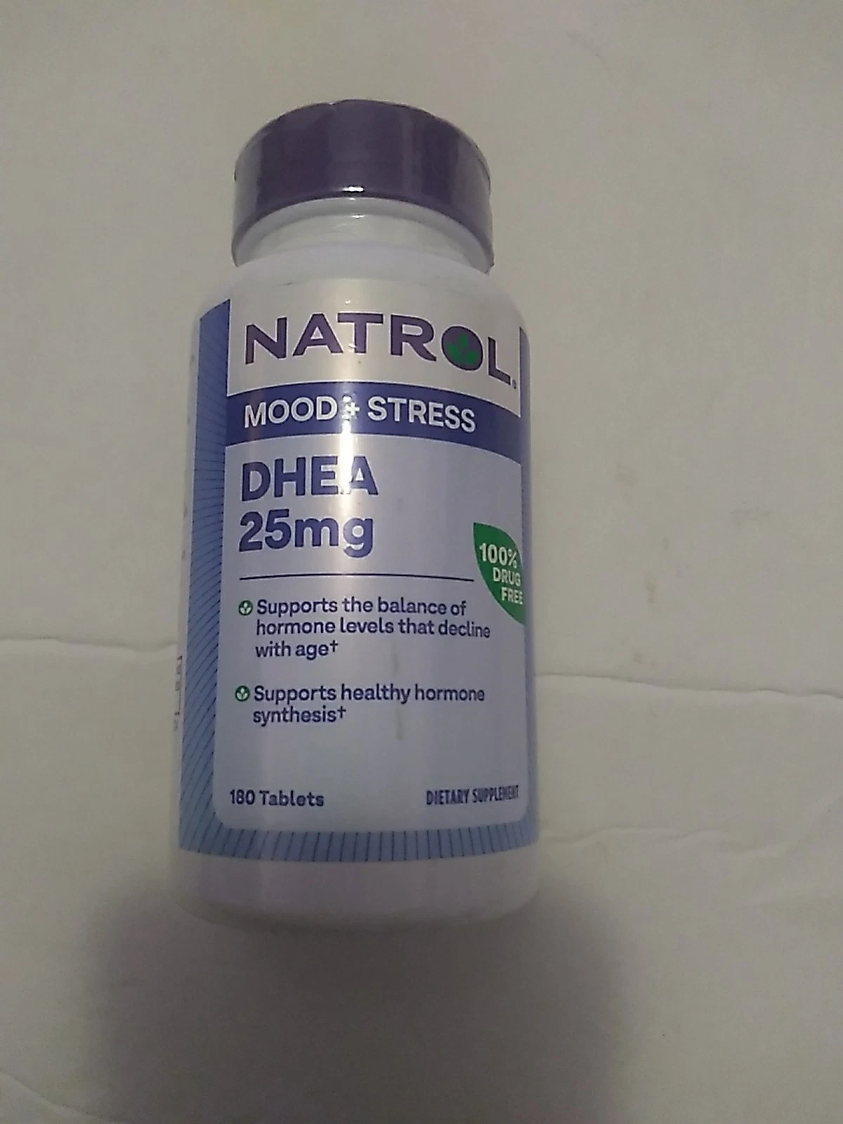 Natrol DHEA 25mg Mood & Stress Support 180 Tablets  Hormone Balance