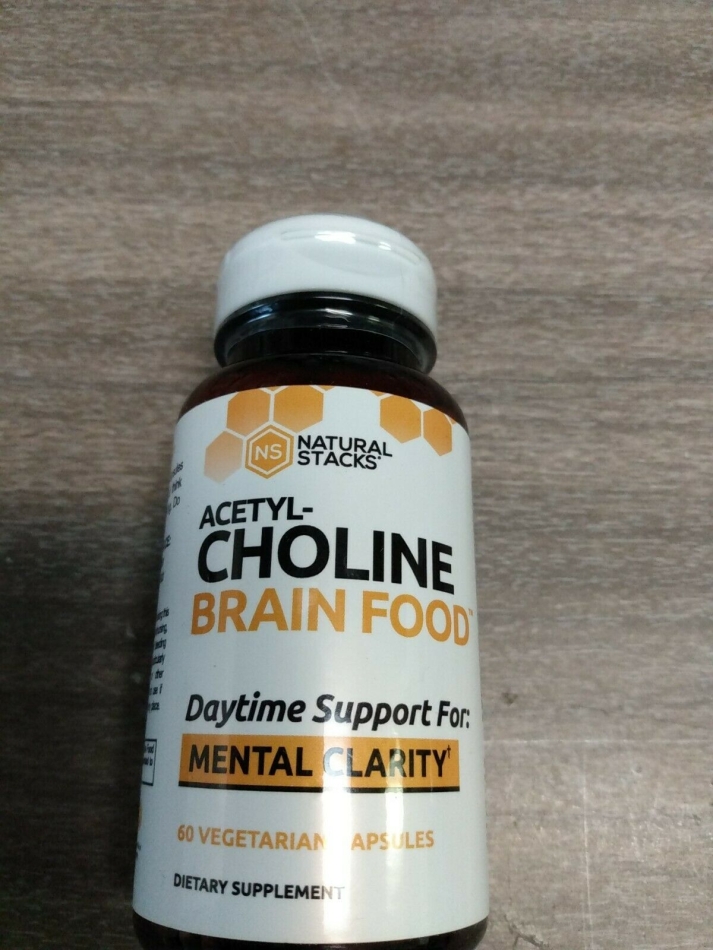 Natural Stacks Acetylcholine Brain Food for Mental Clarity 60 veg caps