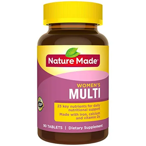 Nature Made Women's Multivitamin Tablets, 90 Count for Daily Nutritional Supportï¿½ (Packaging May Vary)