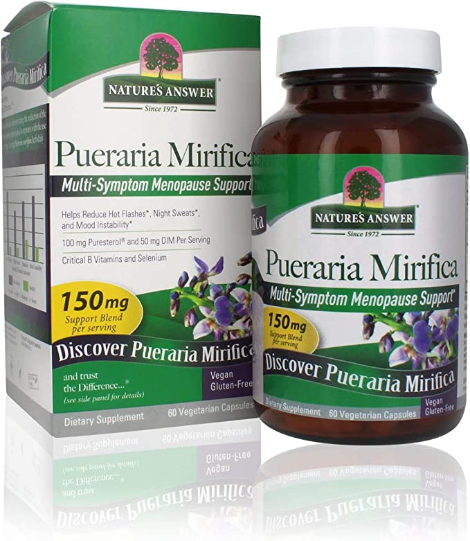 Nature's Answer Pueraria Mirifica Vegetarian Capsules, 60-Count
