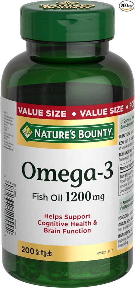 Nature's Bounty Omega-3 1200mg 200 count