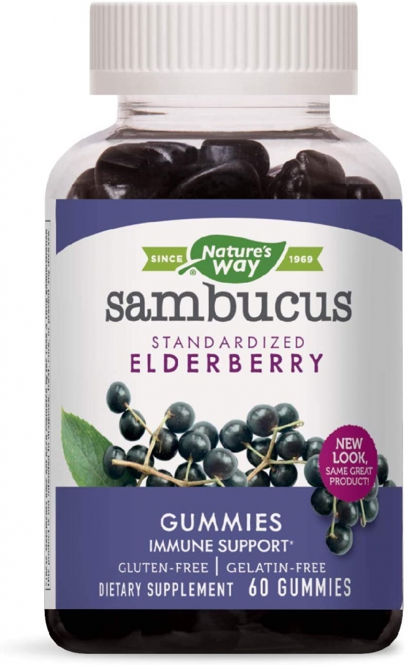 Natures Way Black Elderberry 60 Gummies1 Pack