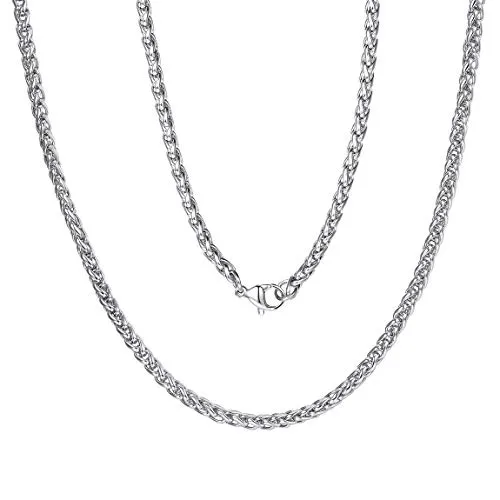 Necklaces for Men 3mm 26 inch Stainless Steel Sturdy Neck Chain